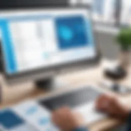 User interface of build estimating software showcasing key features