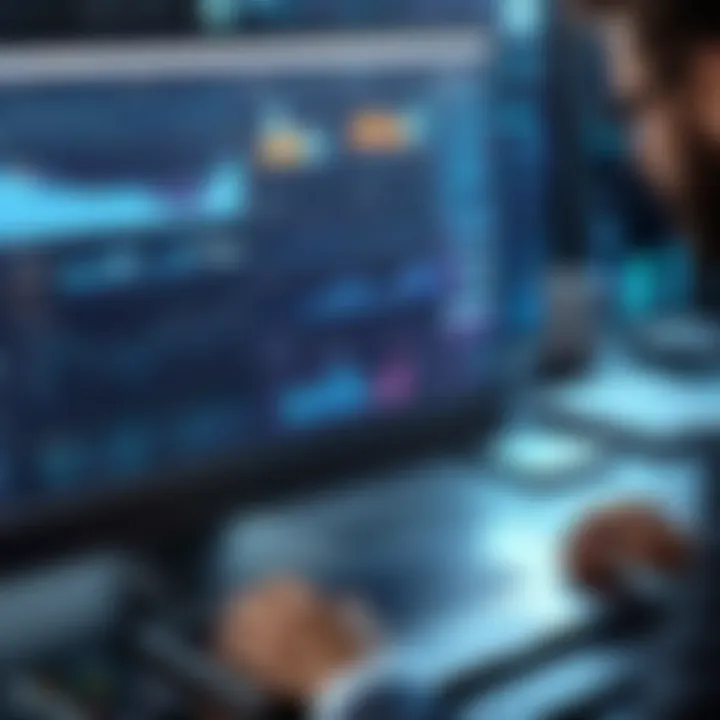 Business professionals analyzing data and insights from dispatch applications