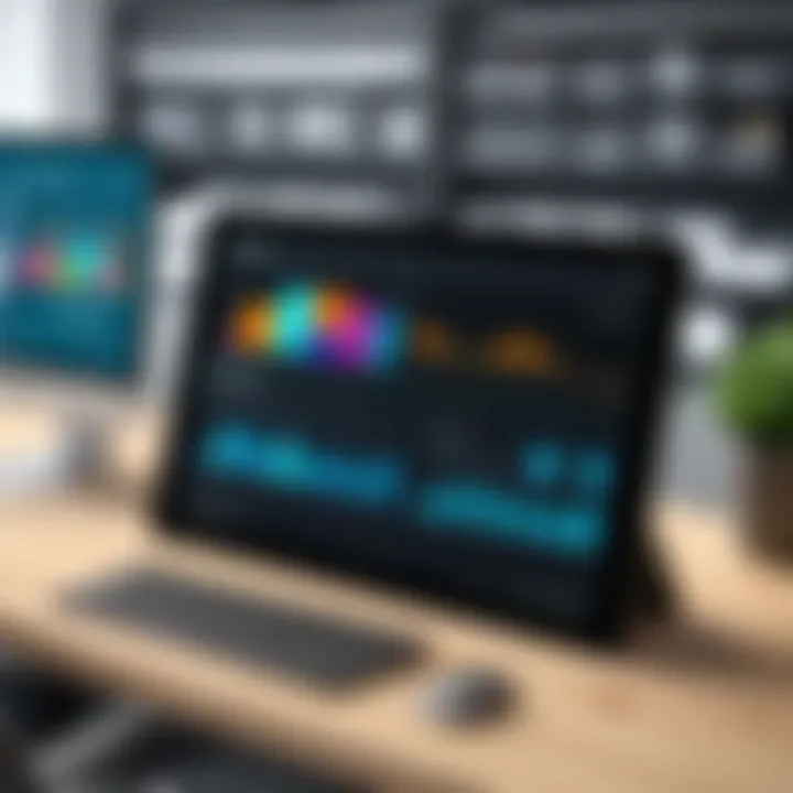 Visual representation of a detailed inventory management dashboard