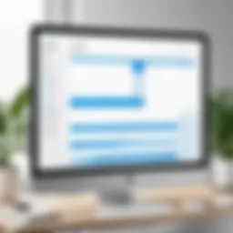 A sleek interface of appointment scheduling software showcasing calendar features
