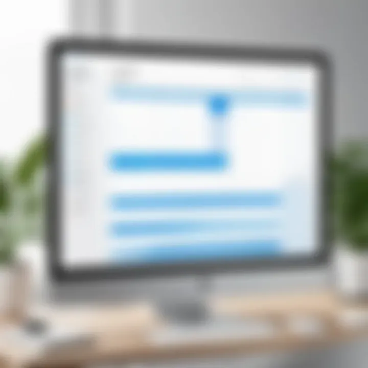 A sleek interface of appointment scheduling software showcasing calendar features
