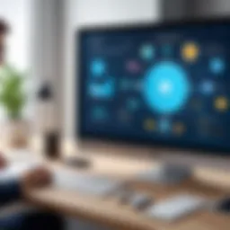 Visual representation of client management suite functionalities