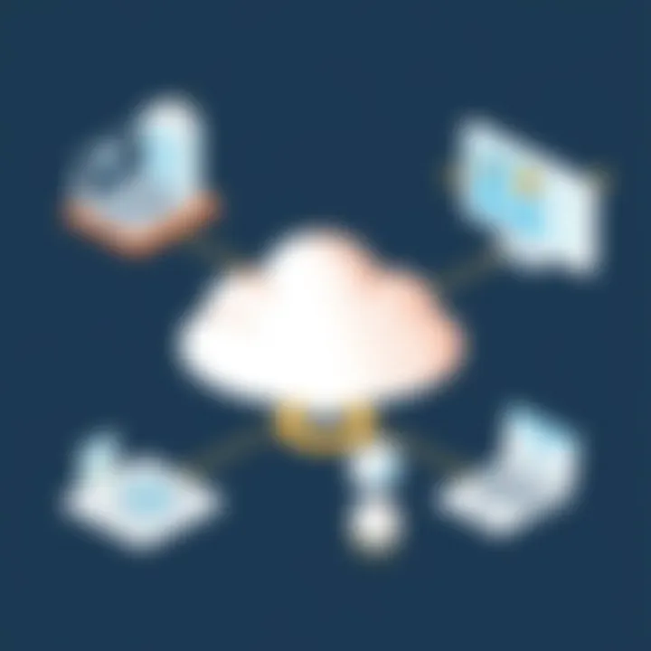 Diagram showcasing integration capabilities of case management systems