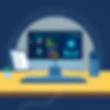 Visual representation of case management software interface