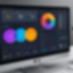 User interface of childcare management software showcasing its dashboard features.