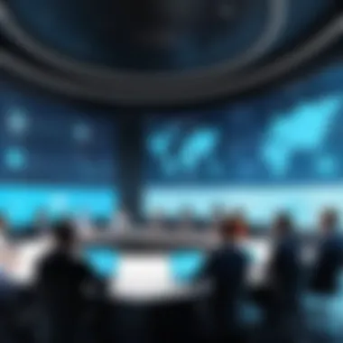 Seamless Virtual Meeting Experience Visualization of a virtual meeting with participants joining from various locations.