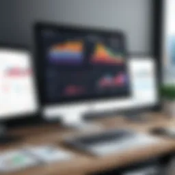 A visual representation of marketing agency software dashboard showcasing analytics and performance metrics.