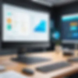 A digital classroom showcasing interactive learning tools and resources.