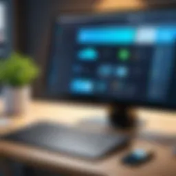 User interface of a remote desktop application showcasing features.