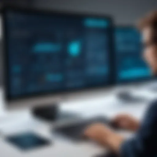 A detailed interface of computer-based testing software showcasing user-friendly features.
