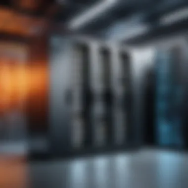 Secure Server Room with CentOS Systems A secure server room showcasing CentOS systems