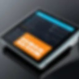 A sleek Epos system interface showcasing features
