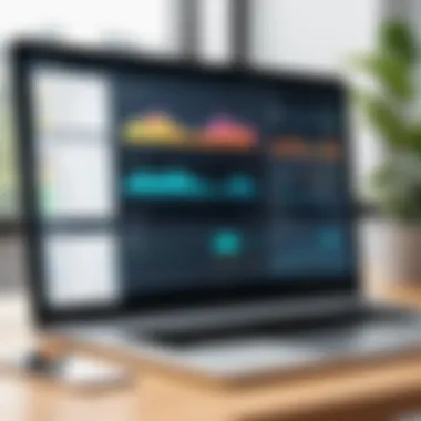 Innovative Web Design Tool Dashboard A user-friendly dashboard of an innovative web design tool