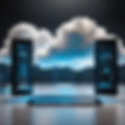 Cloud computing architecture showcasing B2B integration