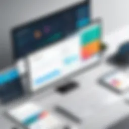 An overview of various LMS tools showcasing their features