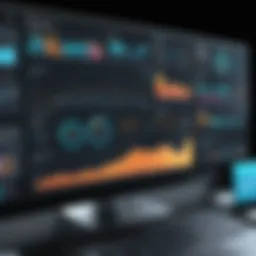 Dashboard of auto workshop software showing analytics and metrics