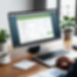 Visual representation of Deluxe eChecks interface in QuickBooks