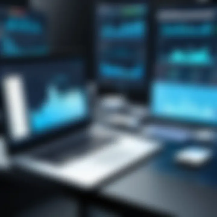 Data analytics software showcasing reporting tools
