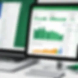 Dashboard view of QuickBooks software showcasing financial data