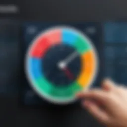Visual representation of employee time tracking software dashboard