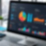 Visualization of CRM dashboard highlighting key features