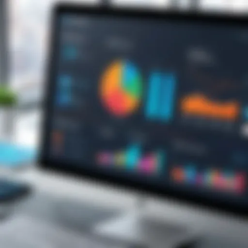 Visualization of CRM dashboard highlighting key features