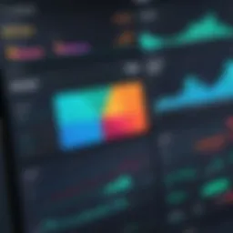 Visual representation of a financial dashboard