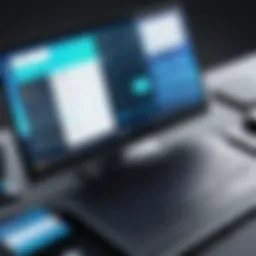 User interface of a popular UI prototype tool