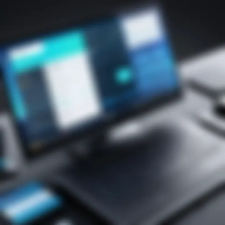 User interface of a popular UI prototype tool