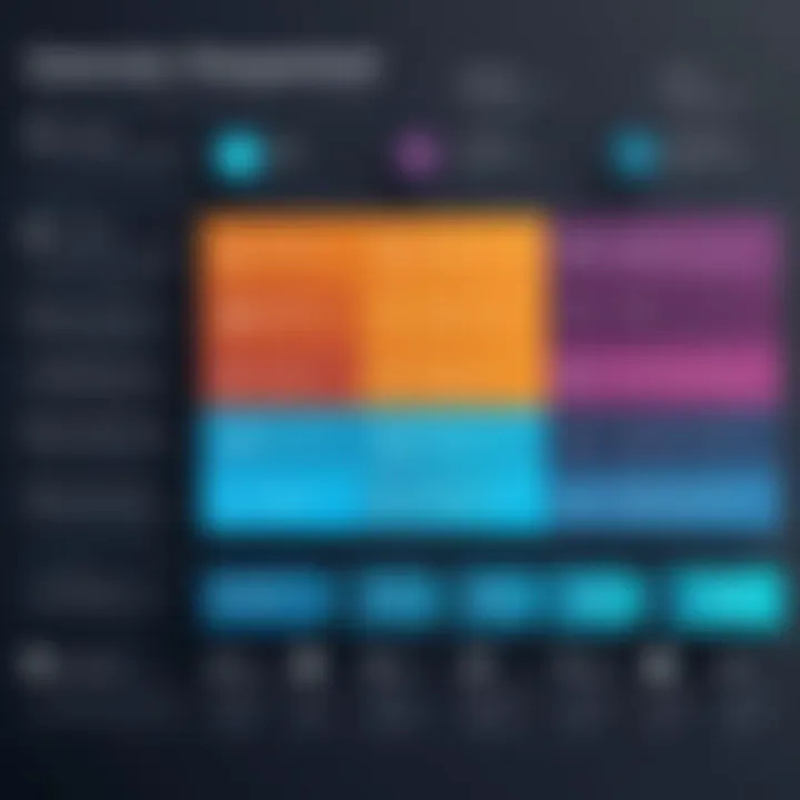 Infographic showing pricing structures of Genesis software