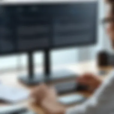 Understanding Compliance in Legal Technology User reviewing regulatory compliance features in software