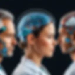 Illustration depicting the evolution of EMR systems in mental health care.