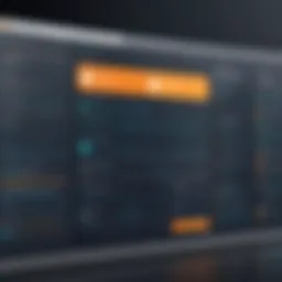 Visual representation of RFQ management software interface