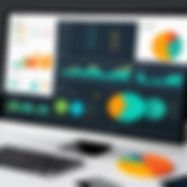 Data analytics dashboard showcasing survey results