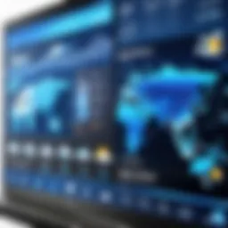 Dynamic digital signage displaying real-time weather updates