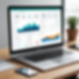 Illustration of Wave Payroll dashboard showcasing an overview of features