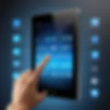 Historical timeline of touch screen technology evolution