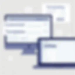 User interface of a form creation software showcasing customizable templates