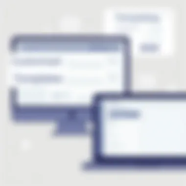 Customizable Templates in Form Software User interface of a form creation software showcasing customizable templates