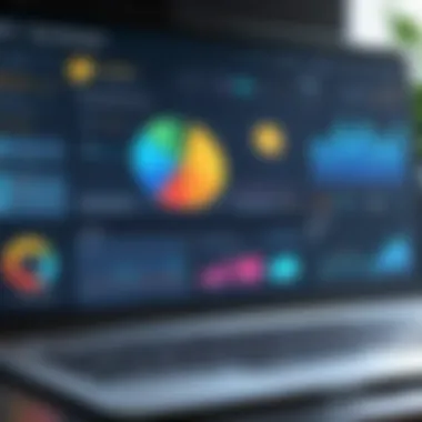 Digital Dashboard of Idea Management Tools Overview of idea management tools on a digital dashboard