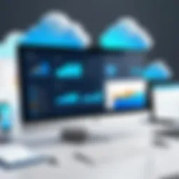 Visual representation of cloud-based accounting software features