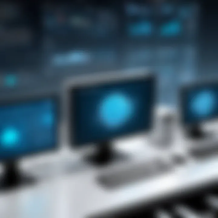 Illustration of various industries utilizing computer-based test solutions.