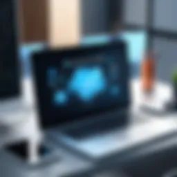 Conceptual visualization of Single Sign-On architecture in B2B environments