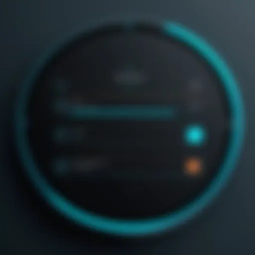 Visual representation of the dot loop login interface
