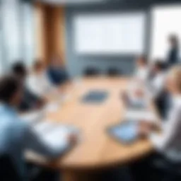 Board meeting in progress showcasing effective governance