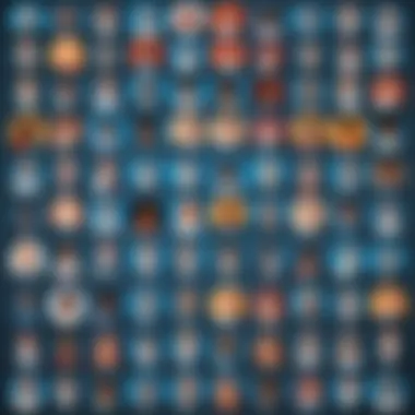 Diversity of Professional Groups A diverse array of LinkedIn group icons representing various professional sectors