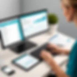 User interface showcasing Nosh EMR features