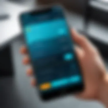 User Interface of Pay Anywhere App Illustration depicting the interface of the Pay Anywhere app