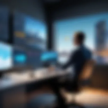 Investor Utilizing Propstream for Investment Decisions Real estate investor utilizing Propstream for analysis
