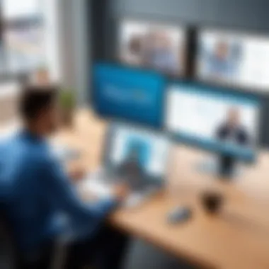 Collaboration features in RingCentral Video Conferencing depicted